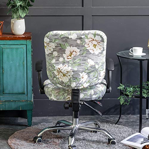 Melaluxe Computer Office Chair Cover - Protective & Stretchable Universal Chair Covers Stretch Rotating Chair Slipcover - Thumbnail 2