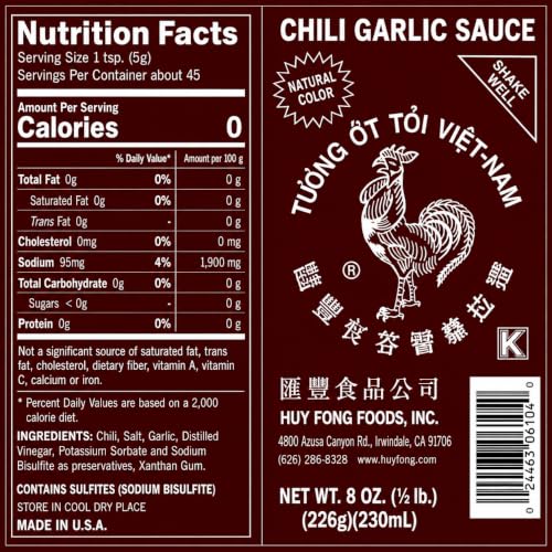 Image of Huy Fong Chili Garlic Sauce, 8 oz