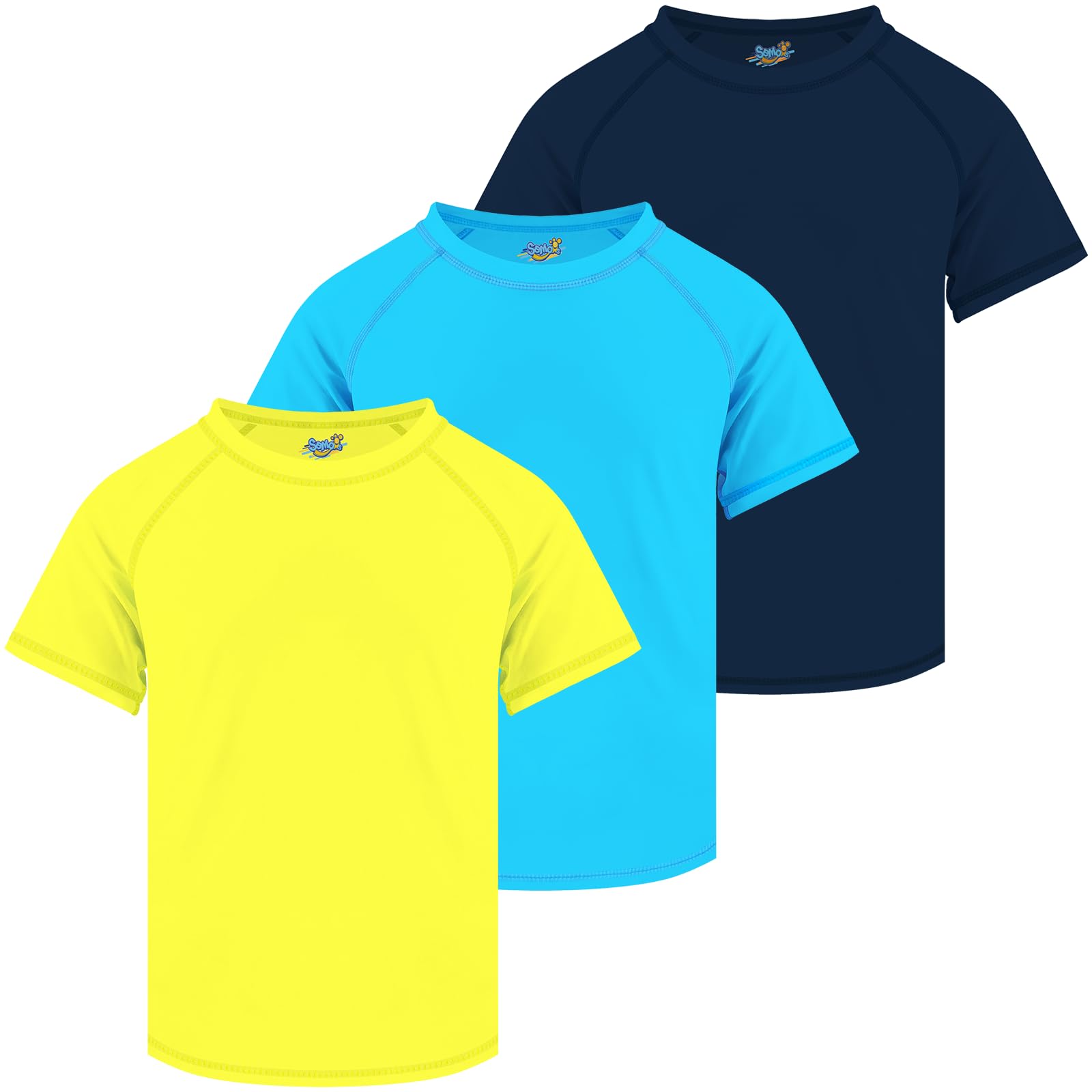 Semois Boys Rash Guard Swim Shirt Short Sleeve Swimwear Toddler Kids Youth Rashguard Water Shirt UPF+ 50 Quick Dry Shirt