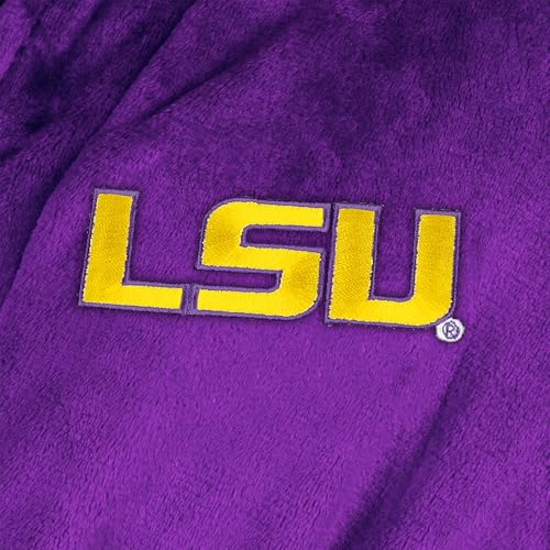 Northwest NCAA Louisiana State University Tigers, Silk Touch Bathrobe, L/XL, Purple