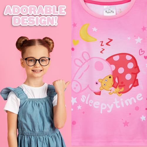 Peppa Pig Pajamas for Girls & Toddlers Long PJs Set Lounge Set Comfy Sleepwear2