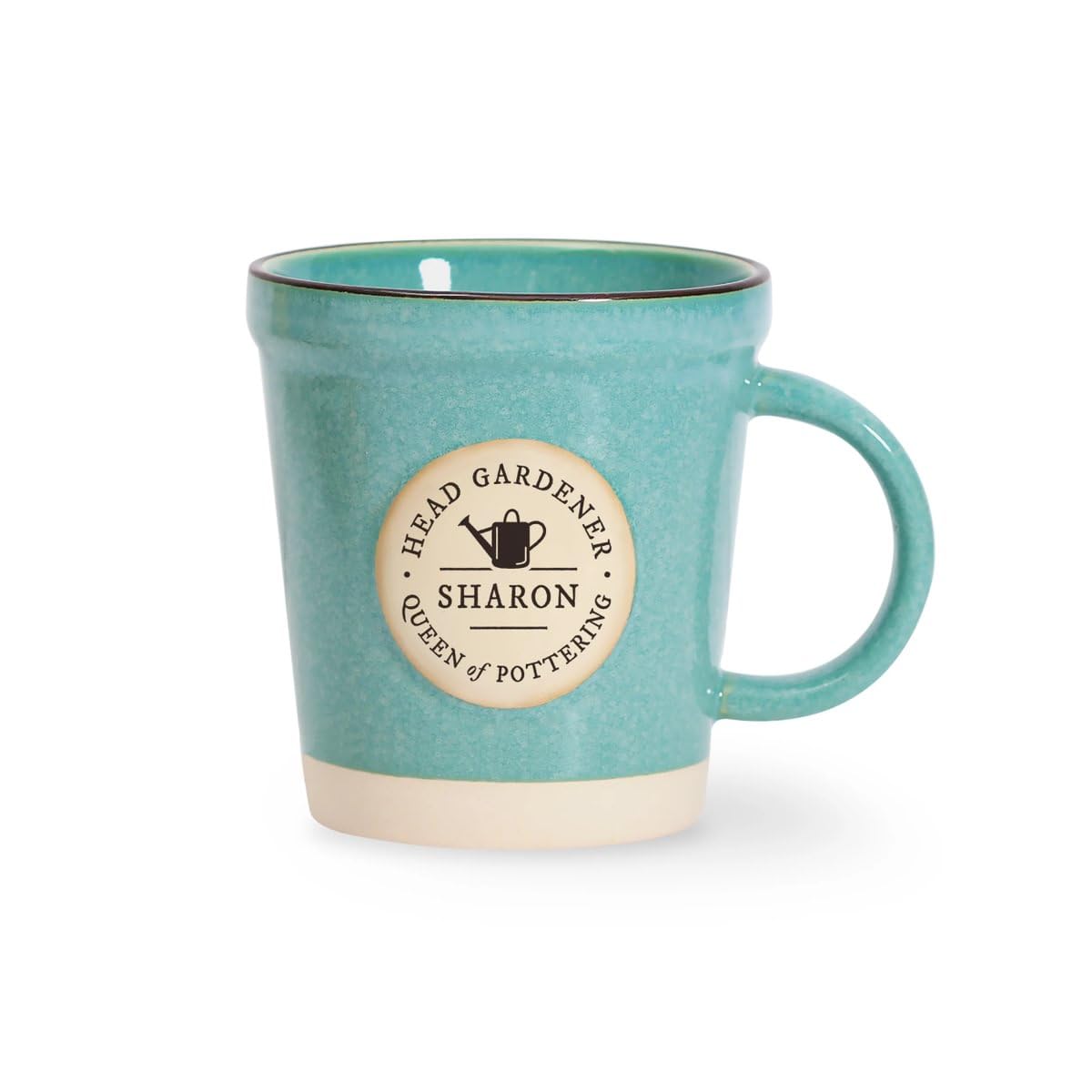 History & Heraldry Personalised Mug - Unique Ceramic Plant-Pot Style Mug โ Gift for Gardeners, or Office Decor (Sharon) โ image 1