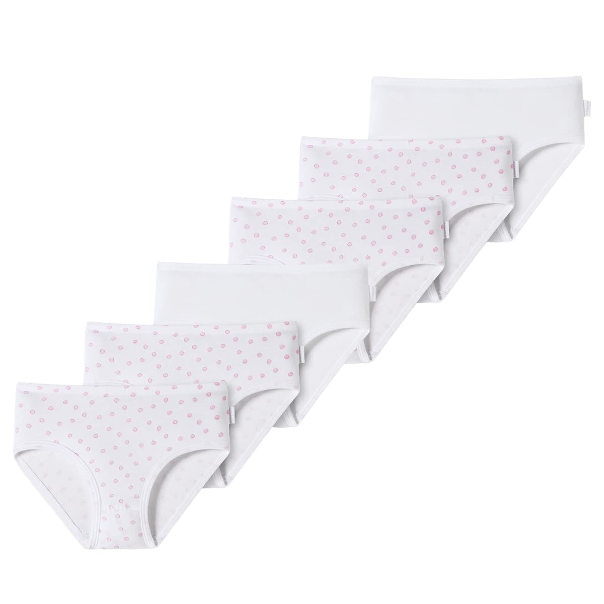 Schiesser - Kids Girls - Feinripp Organic Cotton - Slips/Unterhosen - 6er Pack (104 Weiß)