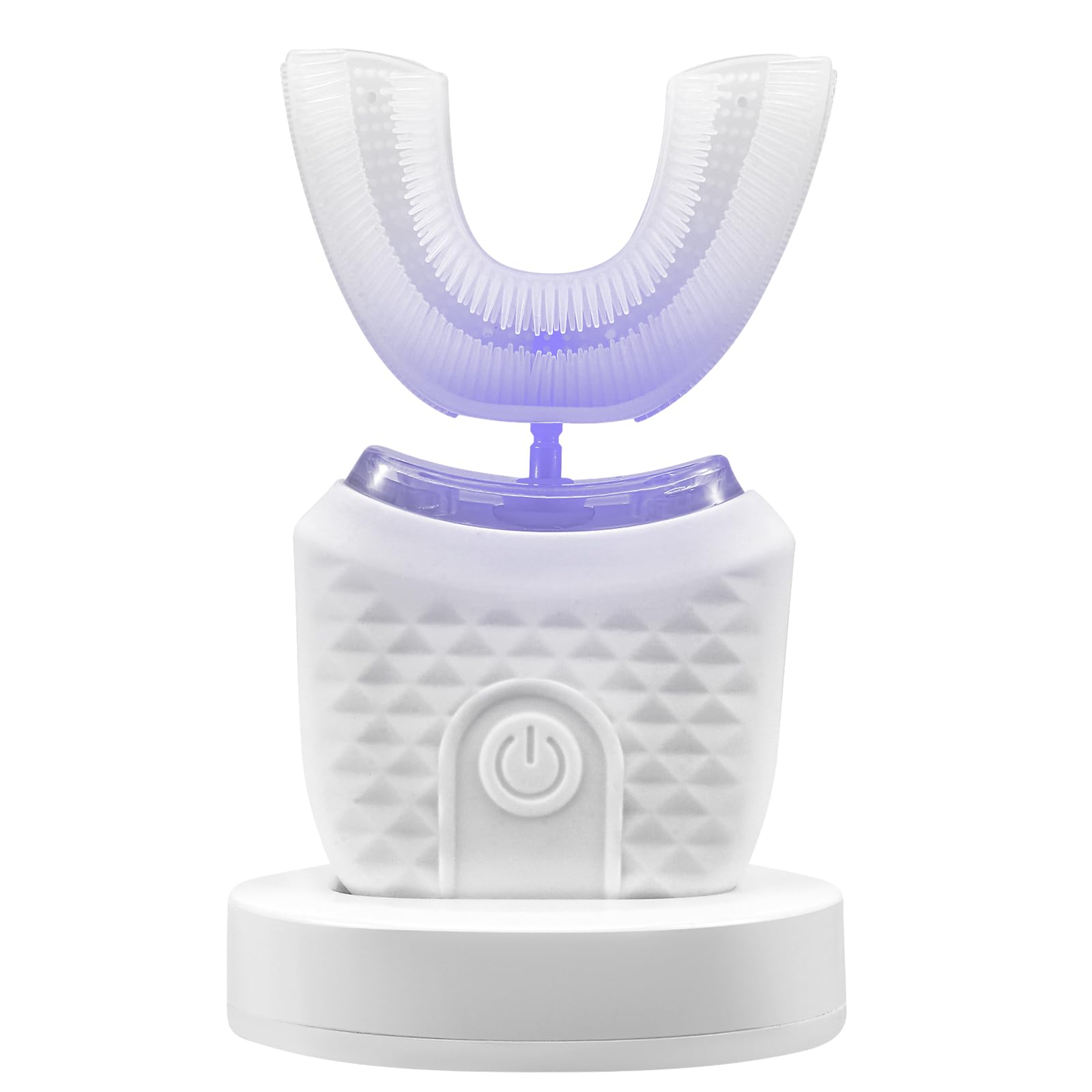 Cepillo De Dientes Ultrasónico Automático,En Forma De U,3 Niveles De Intensidad,Ipx7 Impermeable,45 S Temporizador,Cepillo De Dientes Eléctrico Ultrasónico 360° Para Adultos
