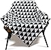 Produktbild MYLUNE HOME 100% Baumwolle Stilvolle Strickdecke für Fernsehen oder Nap auf dem Stuhl, Sofa und Bett 130 * 160cm (Black)