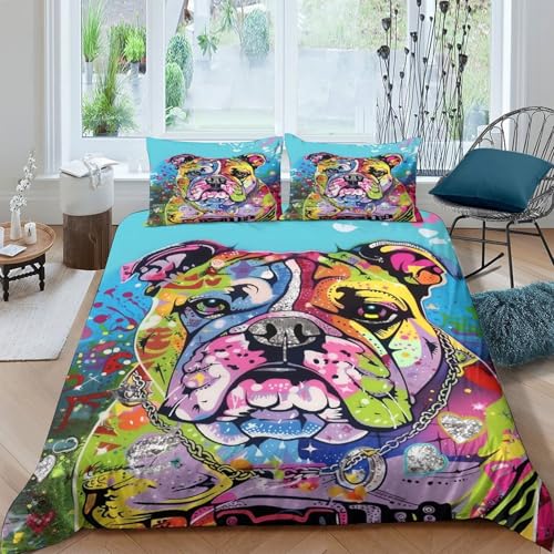 Housse de couette Taureau anti-acarien fermeture éclair lit double