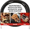 Fender Professional Series Instrument Guitar Cable, 10ft / 3m, Straight, Black #2
