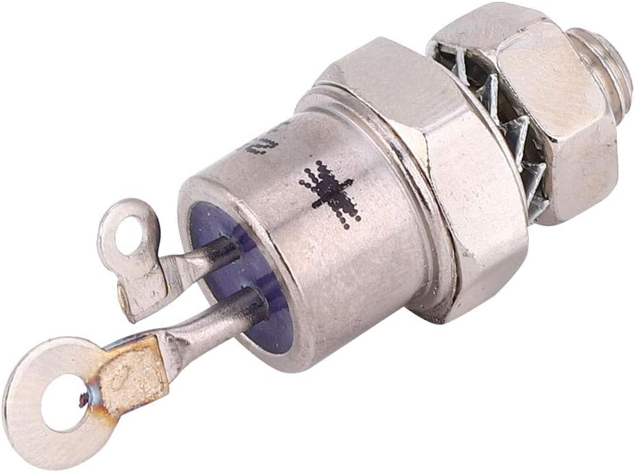 2Pcs 25RIA120 SCR Silicon Controlled Rectifier, Screw Type Thyristor for Motor Control Converters Lighting Circuits Battery Power Regulated Power Supplies