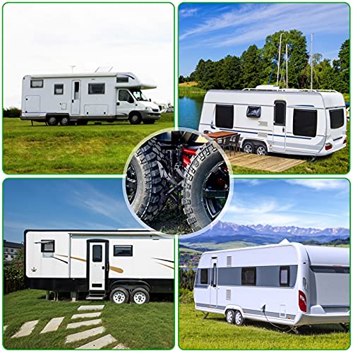 Jooleser X-Chock Wheel Stabilizer, Scissor Tire Locking Chocks For Travel Trailer Rv Camper, With Integrated Wrench, 1 Pair #TOP6