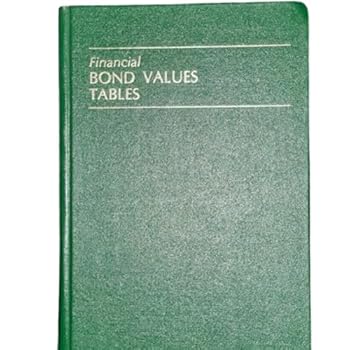 Hardcover Bond Values Tables Book