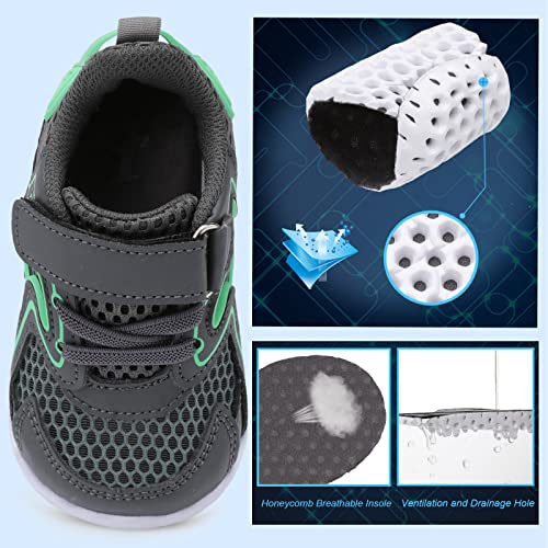 L-RUN Toddler Shoes Barefoot Boys Girls Summer Walking Sneakers Lightweight School Dress Shoes Outdoor Footwear4