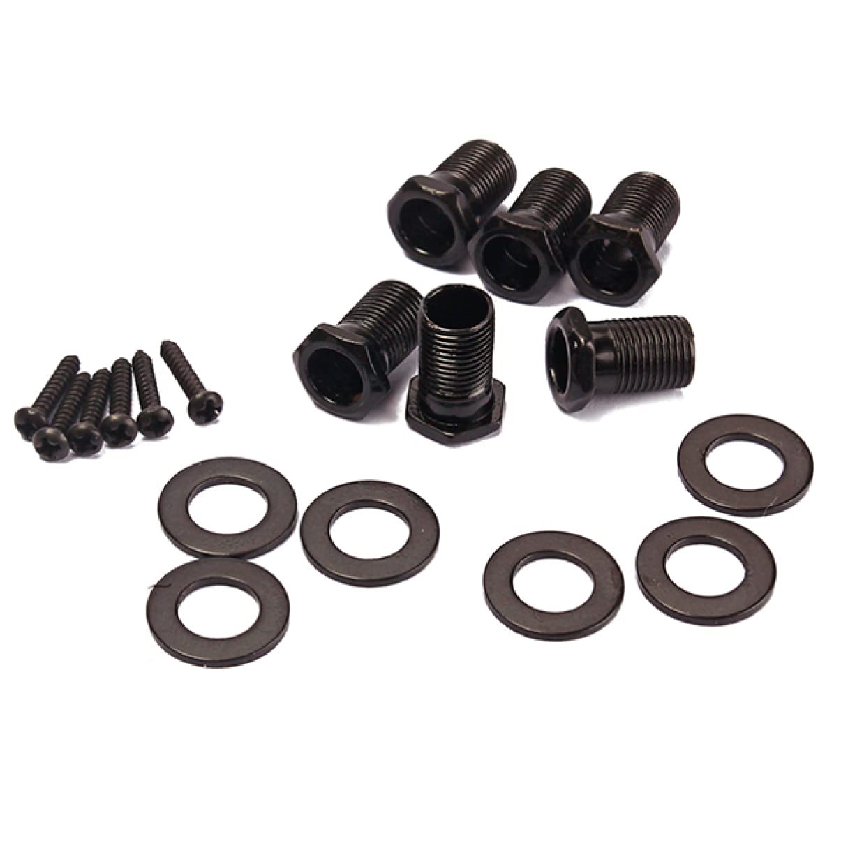 Holibanna Guitar Tuning Pegs Machine Heads Black Tuners for Electric Acoustic Guitars Includes Washers Screws Durable Construction Style
