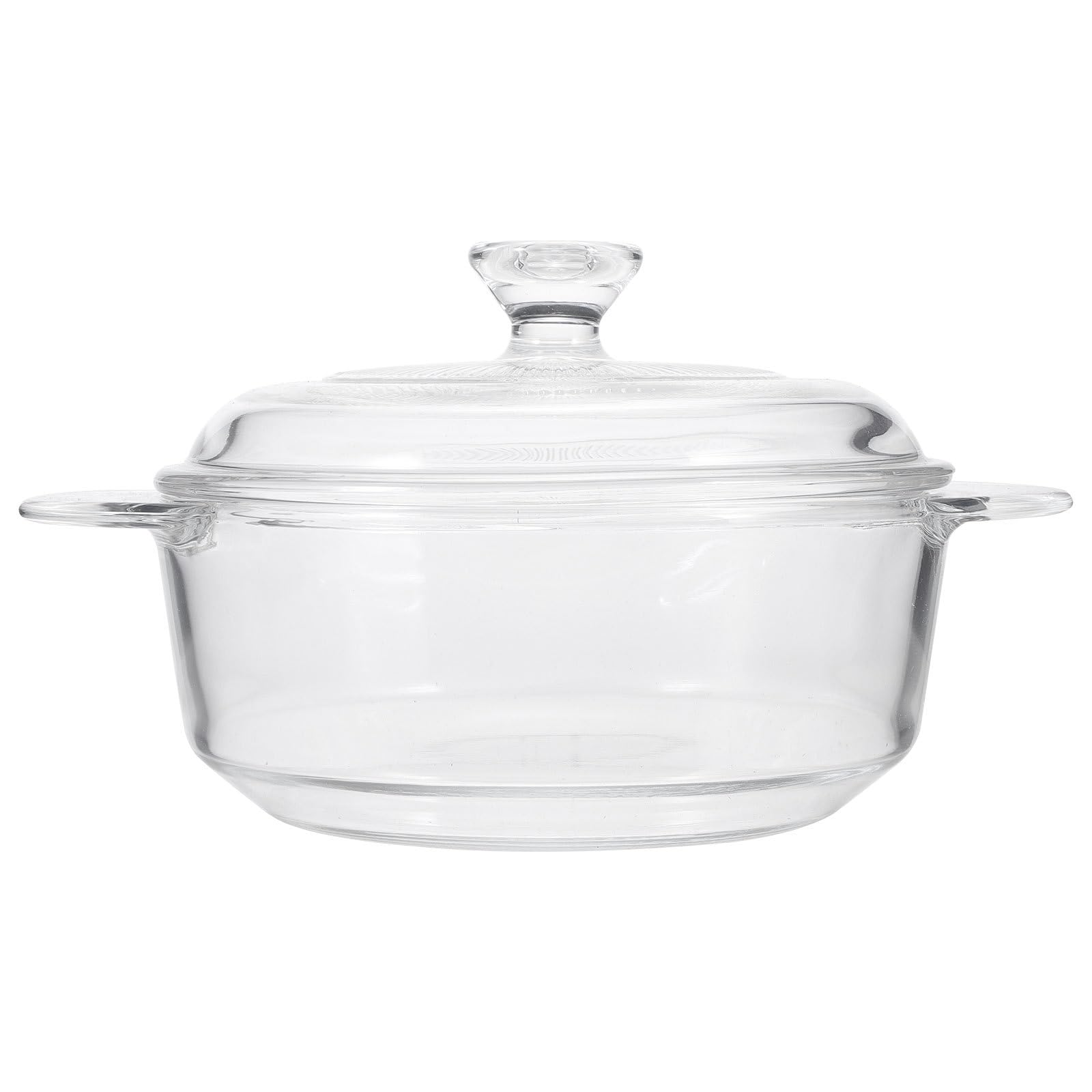 Hitzebeständiger Glas Suppentopf Mikrowellengeeignet mit Deckel 1l zum Kochen von Instant Nudeln und Gemüse Sicherer Glasnudeltopf für Zuhause