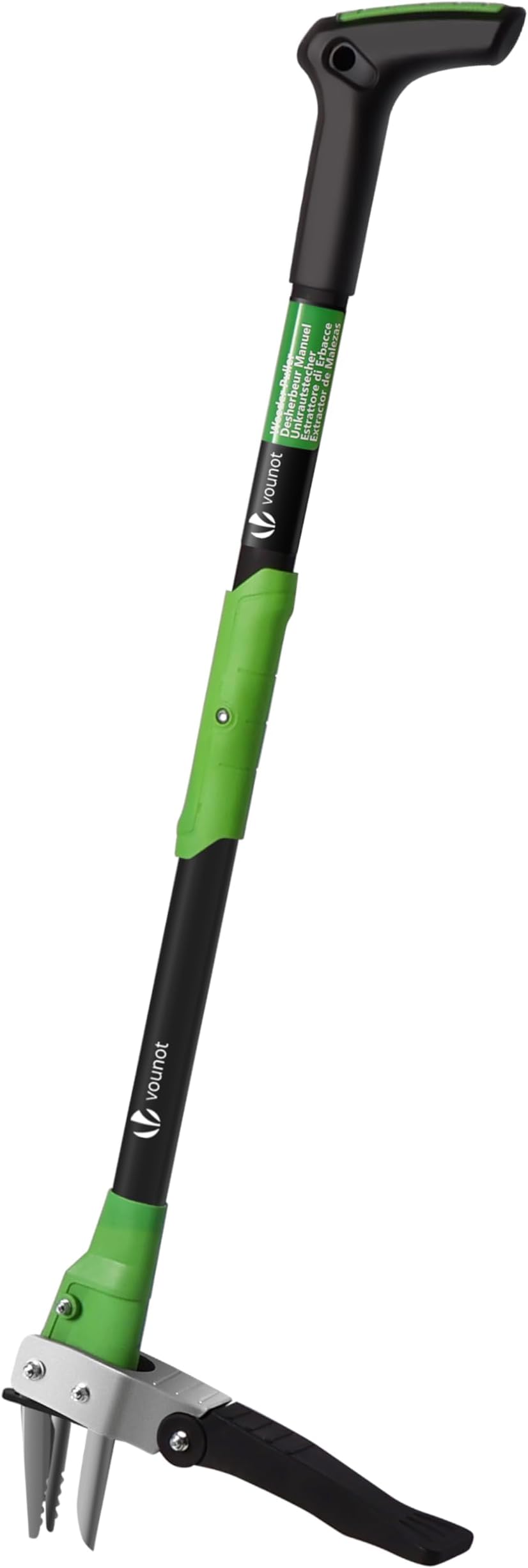 VOUNOT® Stand up Weed Puller with Long Handle, Weed Remover Tool Root Remover for Garden Lawn, Heavy Duty Weeding Tool for Dandelion and Thistle