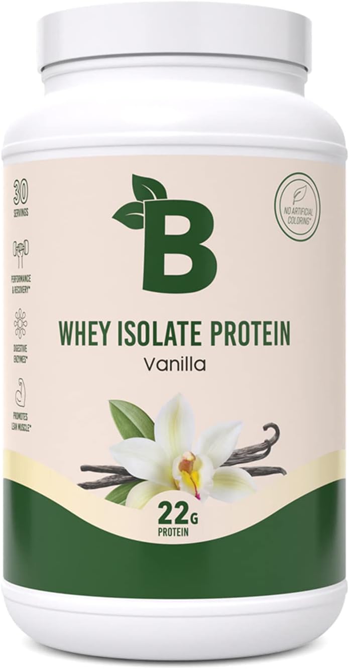 Buy Bloom Nutrition Vanilla Whey Protein Isolate Powder Fast Digesting, Low Carb, Keto