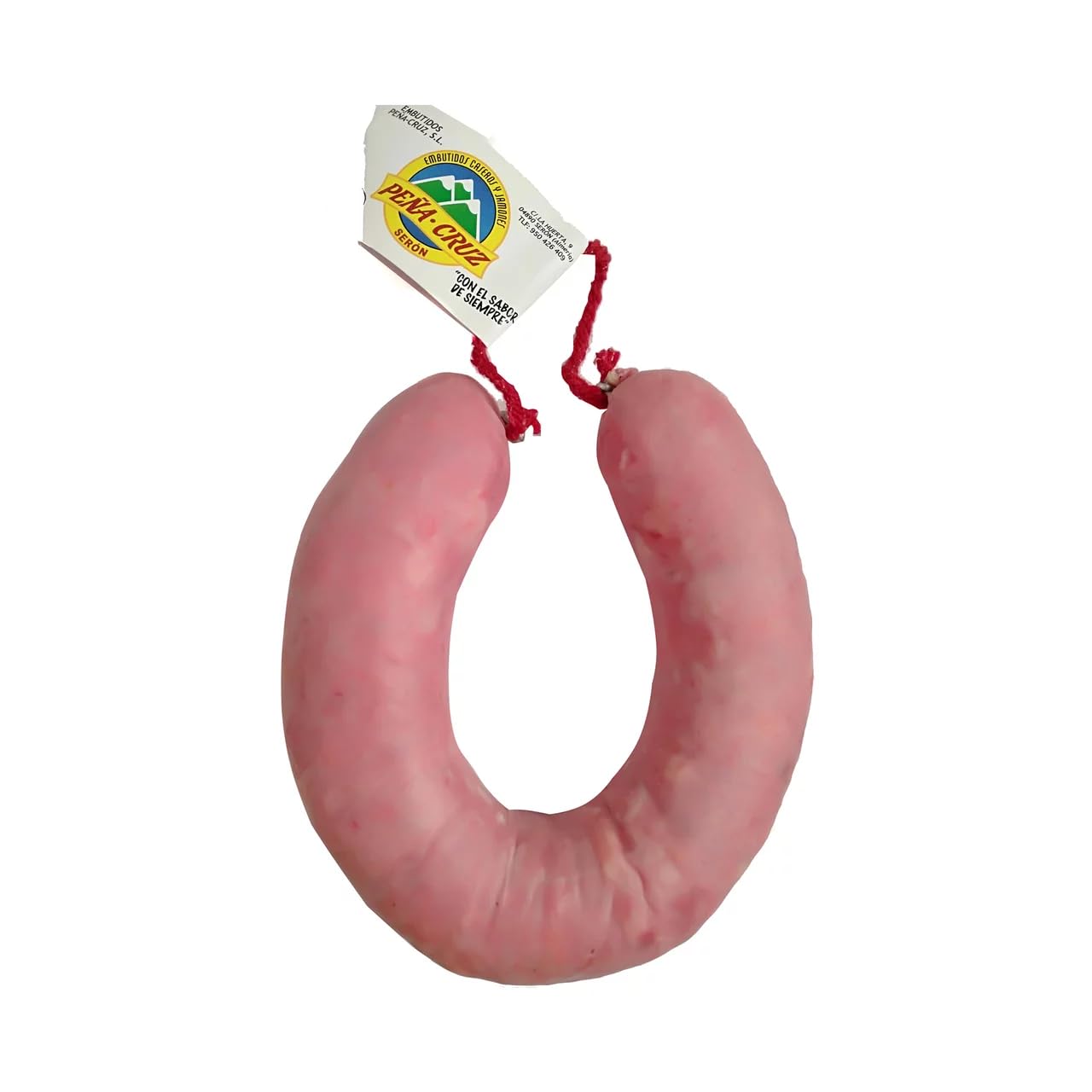 PEÑA CRUZ Salchichón Cocido del Serón – 360g – Hecho con Productos de Almería – Envío Refrigerado – Elaboración Tradicional y Sin Gluten (6 PIEZAS)