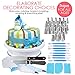 Cake Decorating Supplies Kit - Baking and Piping Set | 159 Pieces | Leveler, Rotating Turntable Stand, Frosting Bags and Tips, Fondant Cutters, Decoration Tools, Straight Icing Spatula, Starter Guide