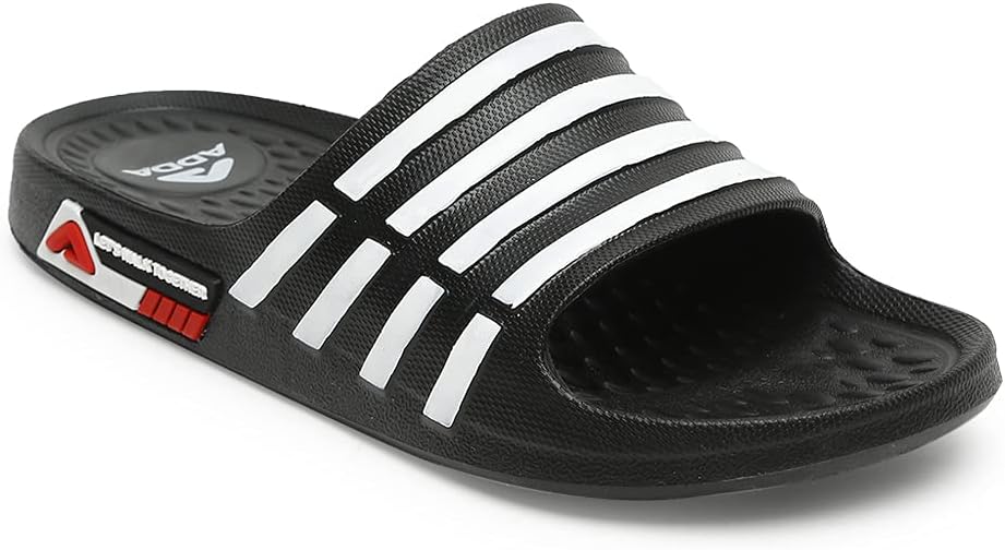 ADDA (LABEL) TM-NEXT GEN || Durable & Comfortable || 2D Sole || Skid Resistant || Lightweight || Soft and Comfortable Footbed || Outdoor Slipper || Special Soft || Sliders for Men