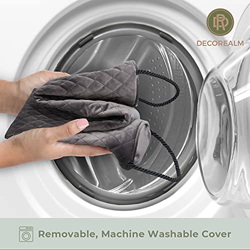 Under Door Draft Stopper – 3.5 Lb Door Draft Blocker Weighted With Ceramic Beads For A Tight Seal – Durable, Machine Washable Velvet Covered Draft Stoppers For Noise, Dust, Energy Savings By Decorealm #TOP6