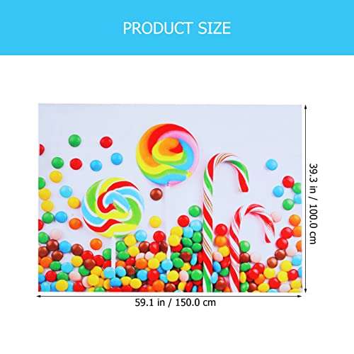 Didiseaon Pano De Fundo Pirulito Fundo De Casas De Doces Fundo De Pirulitos Infantis Cartaz De Desen