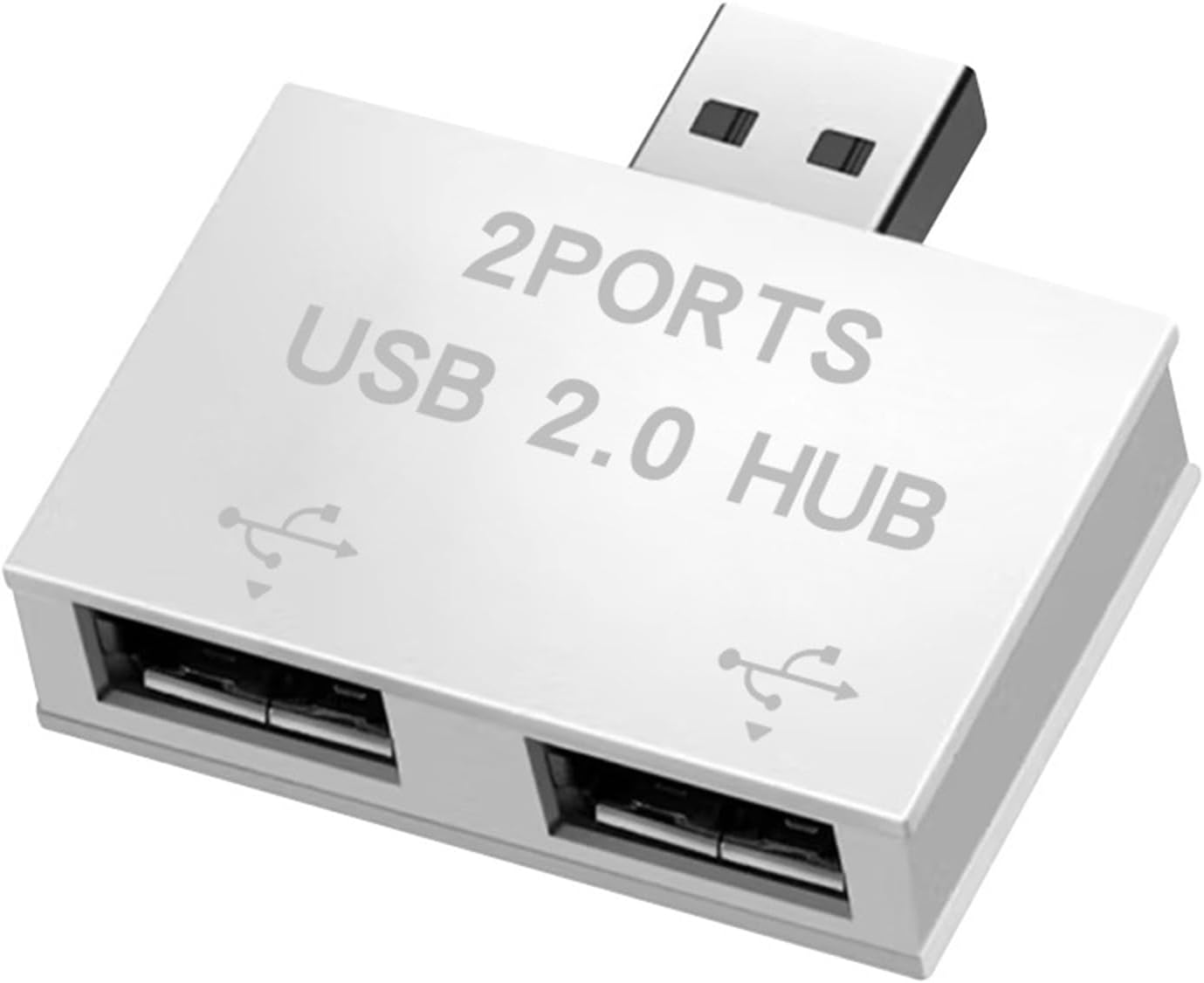 USB 2.0 A Male to Double USB Female Splitter Adapter for Connecting Printers and Card Readers