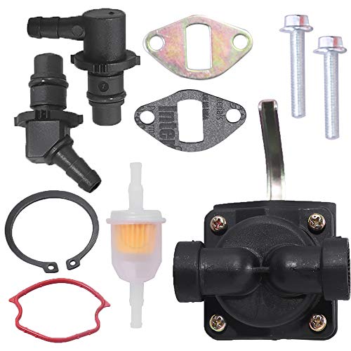 Image of 12 559 02-S Fuel Pump Filter Fitting Gasket for Kohler CV11-CV16 CH11-CH15 | Replaces AM133627, Fit for John Deere L110 LT133 LT155 LX255 GT225 11HP - 15HP Lawn Mower Tractors Fuel Pump Kit