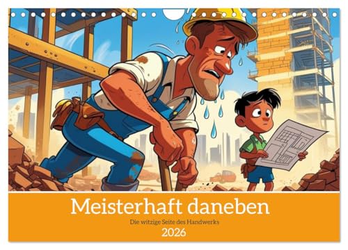 Meisterhaft daneben – Die witzige Seite des Handwerks (Wandkalender 2026 DIN A4 quer), CALVENDO Monatskalender: Für alle, die wissen: Ohne Handwerker ... nix - außer dem Wasserhahn! (CALVENDO Hobbys)