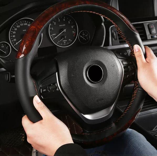 NYTRYD Car Steering Wheel Cover, New Steering Wheel Cover, Wooden