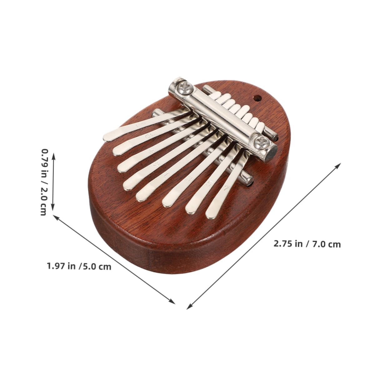 2 Sets Einfaches Musikinstrument Aus Holz &Amp; Für Anfänger – Enthusiasten Instrument Seil Drop Kalimba Kette Marimba Schlüssel Wasser Niedlich – Schlüssel Mini Klavier Finger