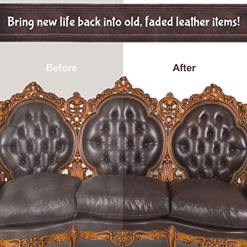 8-Oz NADAMOO Leather Recoloring Balm & Repair Kit (Dark Brown) - image 4