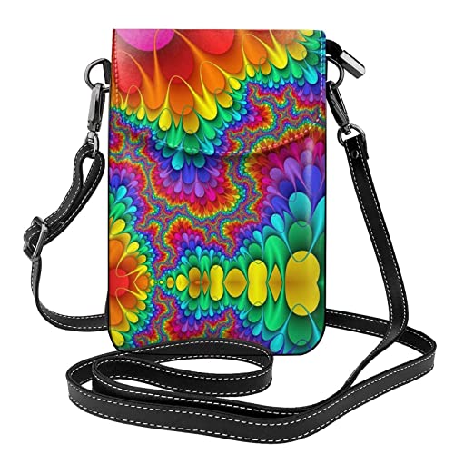 Portefeuille bandoulière imprimé ananas tropical avec pochette téléphone