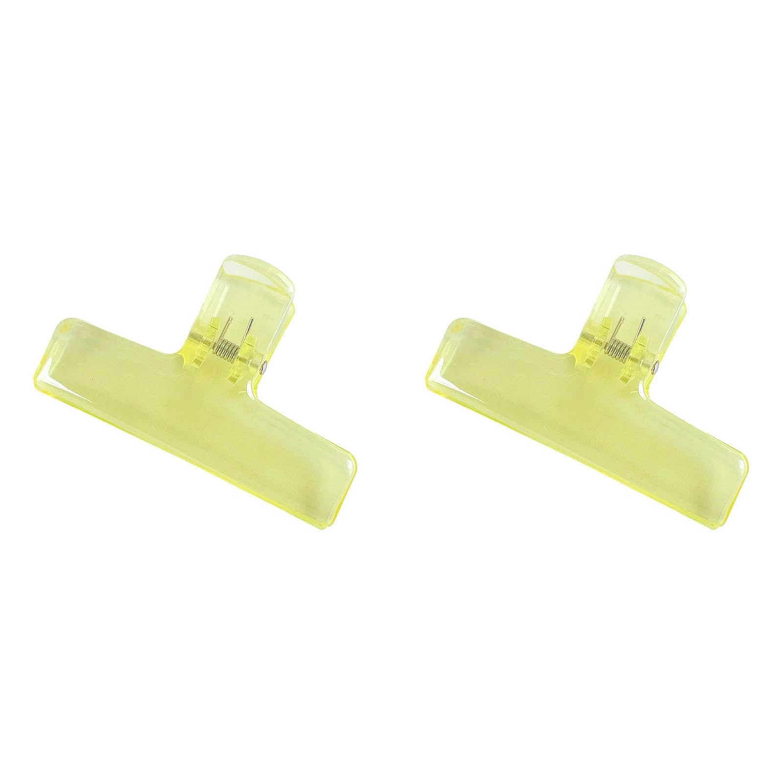 bayicie 2Pcs Clear Acrylic Binder Clips with Strong Grip Colorful Clips for Office School Home Reusable Binder Clips for Organizing