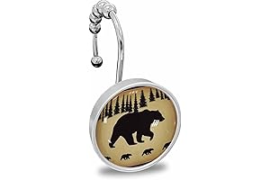 Bear Shower Curtain Hooks