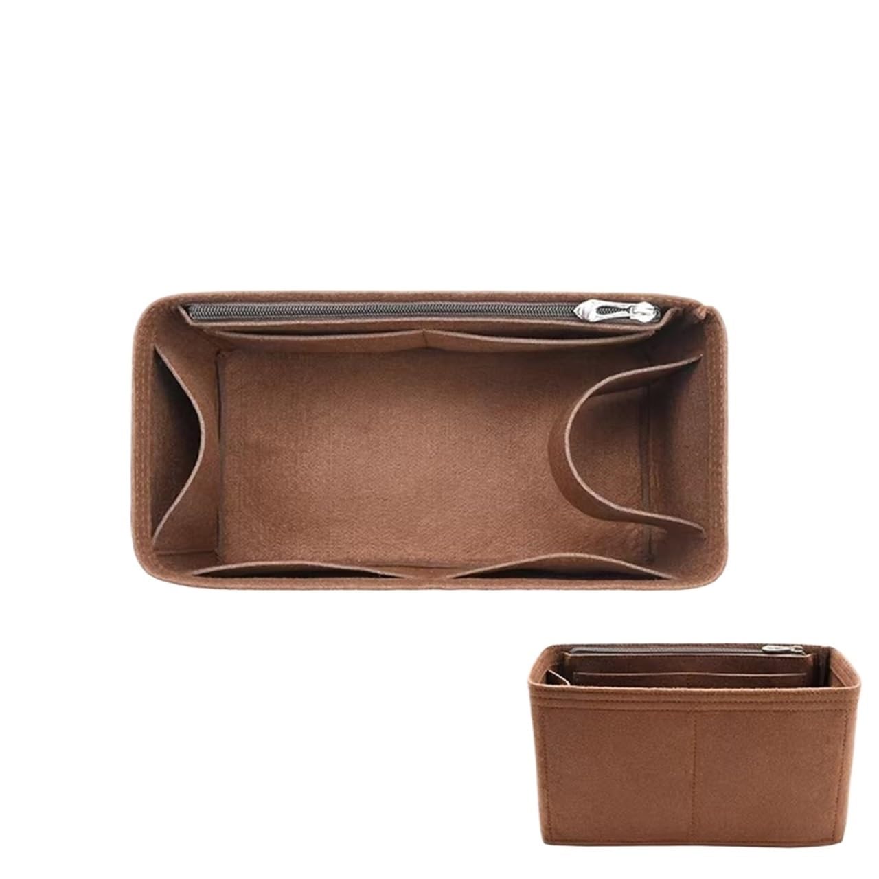 NJIEzhao Felt Handbag Insert Felt Insert Bag Organizer for 25 30 35 Flap Handbag Inner Makeup Travel Purse Storage Tote(For Speedy 25 A)