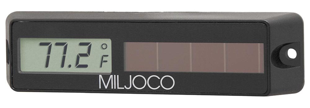 CD104684-60BL Digital Indoor Equipment Monitoring Thermometer, -50 to 70C (-58 to 158F), High Accuracy, Solar Powered LCD Display