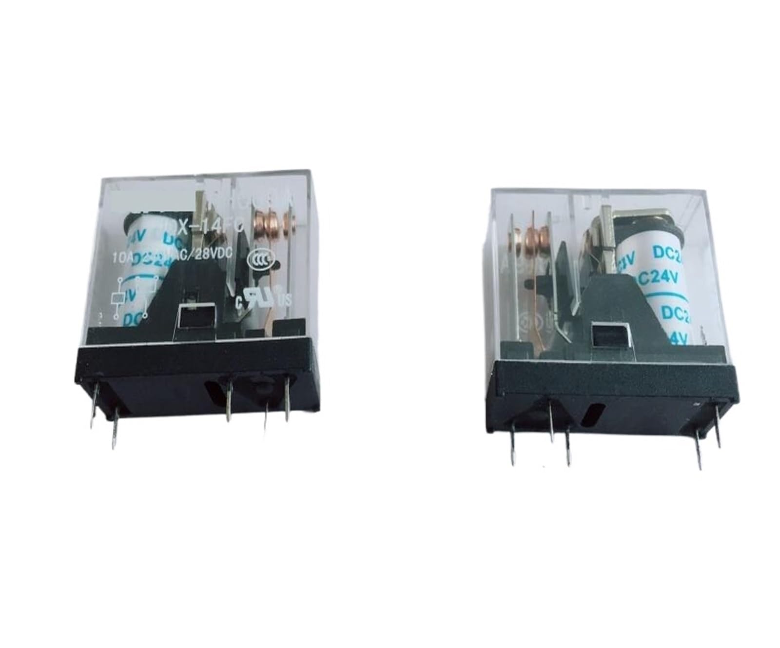 Ltrajuynh One Color 2Pcs Dc24v Hhc69a Jqx-14Fc 1Z Electromagnetic Relay 5Pin