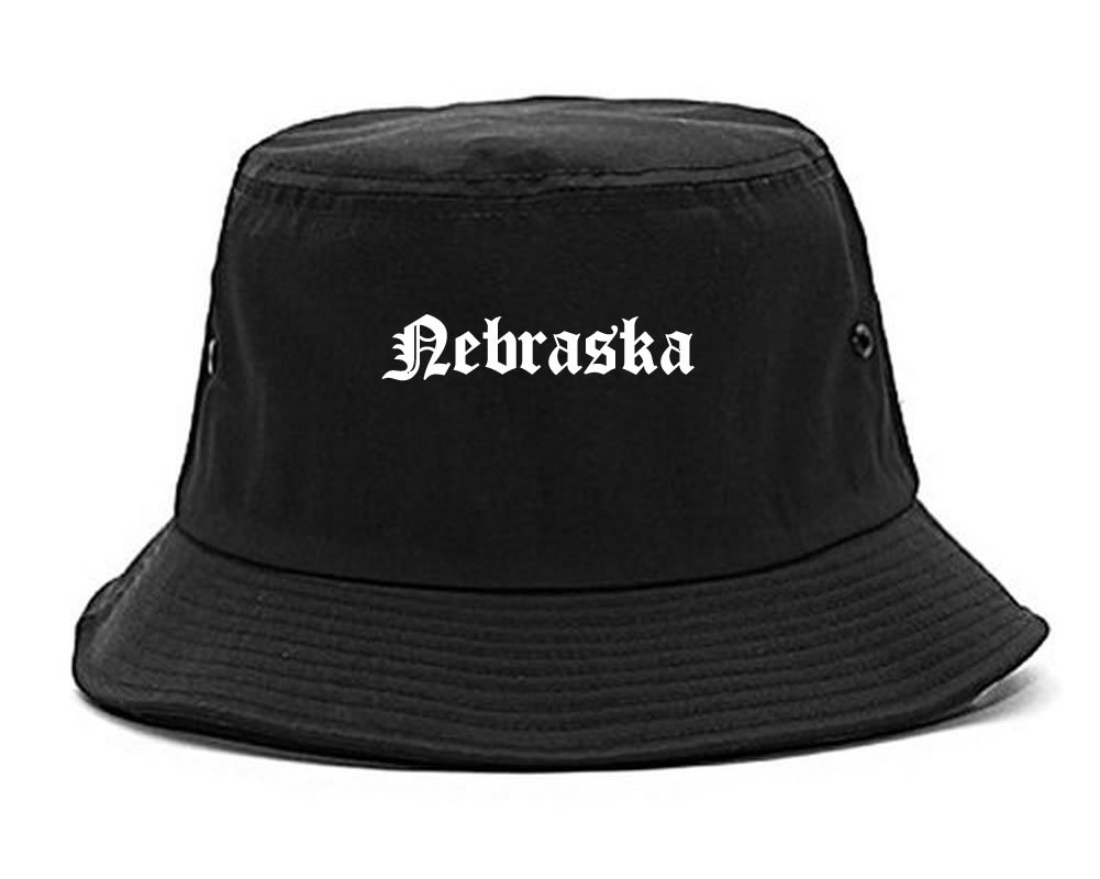 Kings Of NY NE Nebraska State Old English Bucket Hat Black