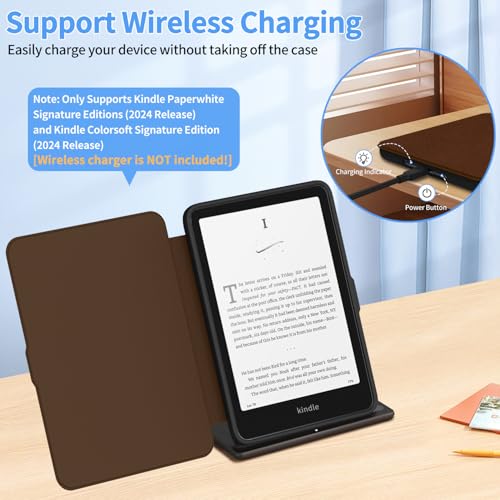 Image of Sanyetral Premium PU Leather Protective Case with Auto Wake /Sleep Function -Brown