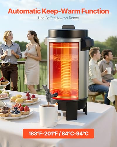 VEVOR 40 Cup Aluminum Coffee Urn
