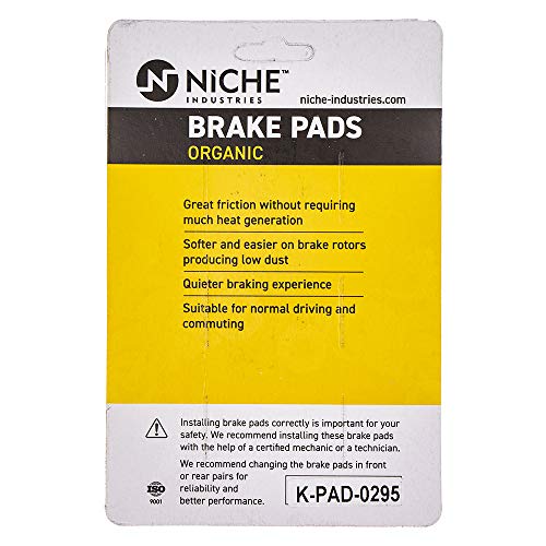 Niche Brake Pad Set For Suzuki Gsxr600 Gsxr750 Kawasaki Ninja Zx14 Harley-Davidson Sportster 1200 Honda Rear Organic #TOP1