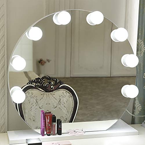 Vanity Lights for Mirror, Greenclick Hollywood Vanity Mirror Lights with 8 Dimmable Bulbs, Makeup Mirror with Lights for Cosmetic Bathroom Dressing Room Vanity Table (Mirror Not Include)