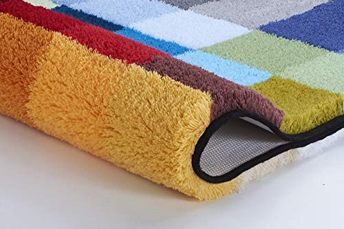 Kleine Wolke Cubetto Bath Mat, Polyacrylic, Multi-Colour, 75 x 120 cm
