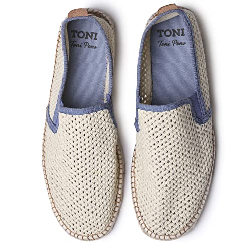 DIDAC - Men's perforated espadrilles in Ecru colour - DIDAC3