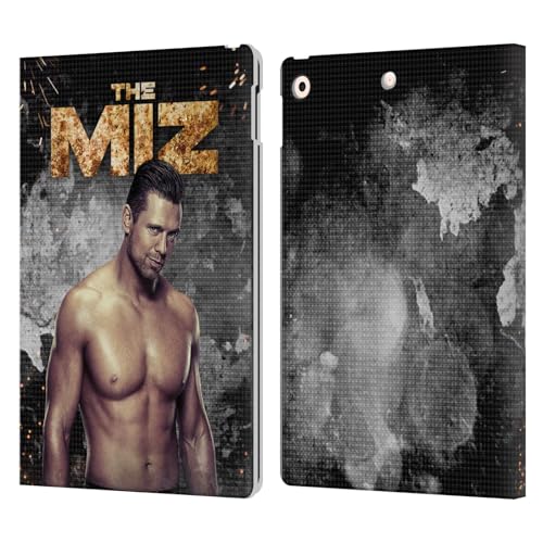 Étui LED iPad 10.2 WWE The Miz design lumineux effet cuir