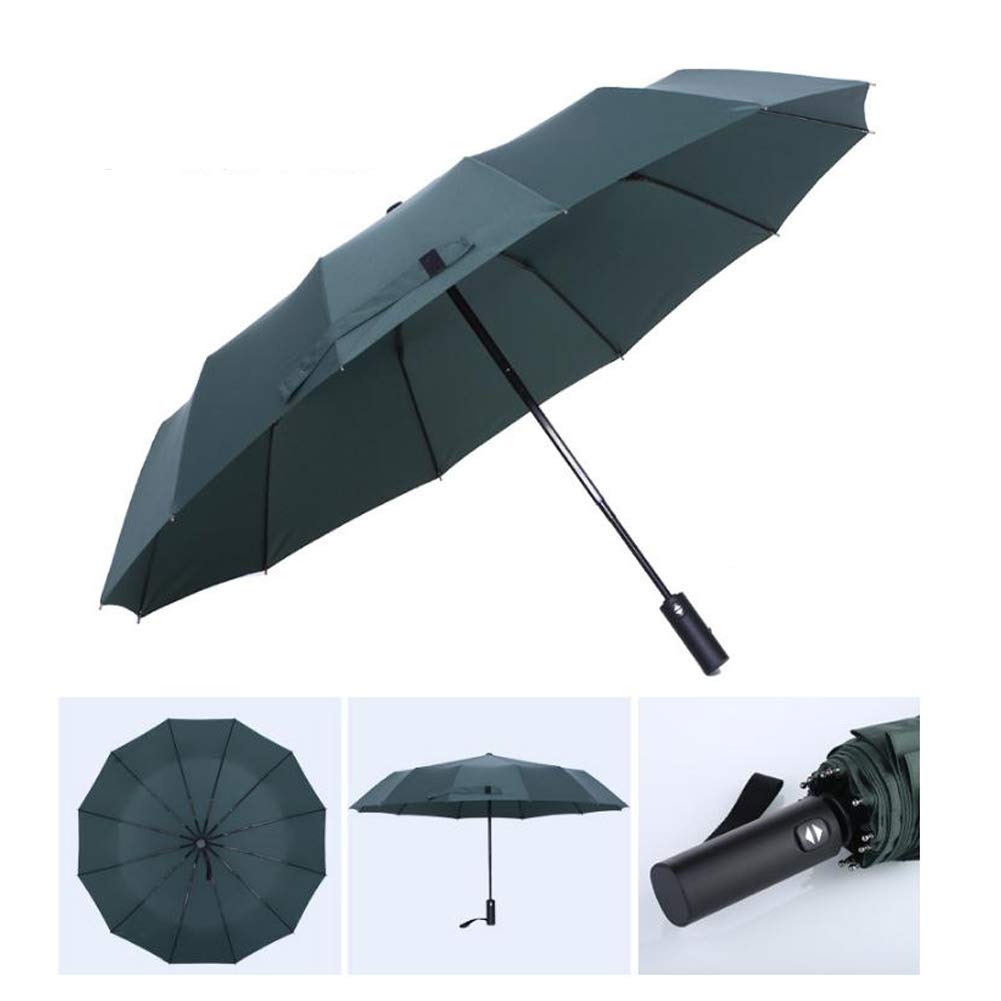 Sgsg Folding Wind Resistant Automatic Umbrella, Compact Foldable Windproof Close Water Teflon for Business Outdoor Travel Golf Men Women Children