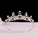 Strass-Prinzessinnen-Diadem für Braut, Hochzeit, Abschlussball, Hochzeit, Party, Halloween, Kostüm, Haar-Accessoires (Blau)