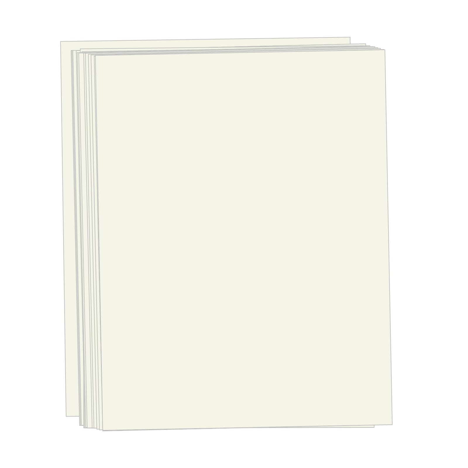 Lot de 50 feuilles de papier cartonné blanc cassé Creebe 29,5 kg pour la fabrication de cartes, impression de bureau, mariage - 29,5 kg