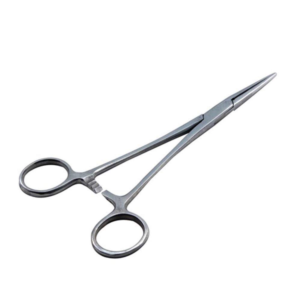 14-18CM Haemostatic Forceps Scissors Hemostat Artery Surgical Cupping Clamps Pet Feather Picking Clips DB14 Straight tip