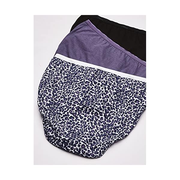 Hanes womens Cotton briefs underwear, 10 Pack - Hi Cut Assorted 1, 6 US