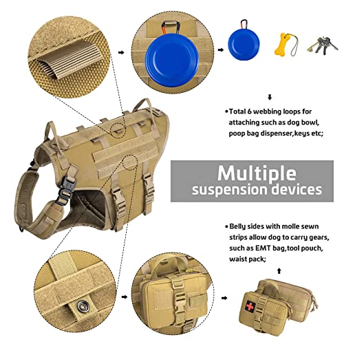 Generic YANKEU02 Tactical Dog Vest Harness And Training Dog Collar thumb #2